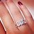 billige Ringe-Ring Bryllup Vintage Stil Hvid Lys pink Rød Plastik Hjerte Glæde Elegant Årgang Mode