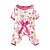 cheap Dog Clothes-Pet Clothing Threaded Round Neck Cartoon Animal Cart Print Bow Teddy Bear Bado Four Legged Pajamas