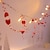 billige LED-kædelys-valentinsdag fe snorelys 1,5 m 10 lysdioder 3 m 20 lysdioder batteridrevet bryllup fødselsdagsfest valentinsdag skriftemål scene dekoration af feriehus