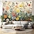 cheap Landscape Tapestry-Fresh Little Flowers Hanging Tapestry Wall Art Large Tapestry Mural Decor Photograph Backdrop Blanket Curtain Home Bedroom Living Room Decoration