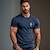 Недорогие Мужская графическая футболка-Мужская футболка из 100% хлопка с графическим рисунком, модная классическая рубашка с коротким рукавом, белая, темно-синяя, бежевая, удобная футболка, уличный отдых, летняя модельерская одежда
