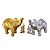 billiga Statyer-elefant staty. elefantdekor ger lycka, hälsa, styrka. elefantpresenter för kvinnor, mammapresenter. dekorationer tillämpliga hem, kontor, bokhylla tv-bänk, hylla, vardagsrum - silver