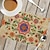 cheap Placemats &amp; Coasters &amp; Trivets-1PC Ethnic Pattern Placemat Table Mat 12x18 Inch Table Mats for Party Kitchen Dining Decoration