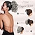 cheap Ponytails-Curly Ponytail Extension 9 Claw Clip in Short Pony Hair Extensions Natural Voluminous Curly Wavy Synthetic Pony Tail Hair Piece for Women Daily Use