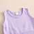 cheap Sets-Girls&#039; 3D Solid Color Set Sleeveless Summer Sweet Cotton Polyester Toddler 2-8 Years Vacation Loose Fit