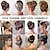 cheap Chignons-1PC Messy Bun Hair Piece Messy Hair Bun Scrunchies for Women Wavy Curly Chignon Ponytail Hair Extensions Synthetic Thick Tousled Updo Bun