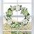 olcso Művirágok és vázák-tavaszi koszorúk műkoszorúk dekoratív mesterséges zöld bazsarózsa virág bejárati ajtó koszorúk virágos koszorúk otthoni irodába fali dekoráció esküvői fesztivál dekoráció