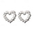 billiga Örhängen-Silver Dubb Örhängen Ihålig Hjärta Mode söt stil örhängen Smycken Silver Till Bröllop Fest