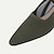 رخيصةأون أحذية نسائية عادية-نسائي صنادل اخفاف قياس كبير أحذية Flyknit الأماكن المفتوحة عمل مناسب للبس اليومي مخطط كعب مسطخ حذاء براس مدبب كلاسيكي كاجوال مريح المشي حياكة مسطحات ربّاط مطاطي اللوز أسود أصفر