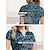 olcso Tervező kollekció-Női POLO trikó Haditengerészet Rövid ujjú Napvédő Könnyű Felsők Virágos Falevél Női golffelszerelések ruhák ruhák, ruházat