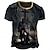 preiswerte 3D-T-Shirt für Männer-Herren T Shirt Distressed-T-Shirt Graphic Tempelritter Rundhalsausschnitt Bekleidung 3D-Druck Outdoor Täglich Kurzarm Bedruckt Vintage Modisch Designer