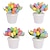 cheap Easter Decorations-Easter 12cm Spotted Egg Planter: Creative Easter Egg-shaped Flower Pot for Outdoor Courtyard Decoration