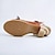 billige Sandaler til kvinner-Dame Høye hæler Sandaler Håndlagde sko Vintage sko Fest Daglig Blomstret Liten hæl Fantasihæl Titte Tå Elegant Årgang Lær Spenne Oransje