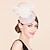 abordables Sombreros de fiesta-diademas sombreros tocados platillo de lino sombrero de copa cóctel de boda elegante boda con tocado floral tocados