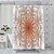 voordelige Douchegordijnen-Mandala douchegordijn met haken voor badkamer schuurdeur badkamer decorset polyester waterdicht 12 stuks plastic haken