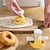 Χαμηλού Κόστους Ψησταριά για υπαίθριο μαγείρεμα-2 τμχ/σετ πλαστικό κόφτη ντόνατ με πένσα, φόρμα για ντόνατ, μηχανή για ντόνατ, αντικολλητικά εργαλεία ψησίματος για ντόνατ