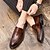 Χαμηλού Κόστους Ανδρικά Φορετά &amp; Μοκασίνια-Ανδρικά Μοκασίνια &amp; Ευκολόφορετα Τα επίσημα παπούτσια Bullock Παπούτσια Φόρεμα Παπούτσια Δουλειά Βρετανός κύριος Γάμου Πάρτι &amp; Βραδινή Έξοδος Δέρμα Μικροΐνα Αντιολισθητικό Μοκασίνια Μαύρο Καφέ