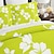 billige eksklusivt design-grønne blade mønster dynebetræk sæt blødt 3-delt luksus sengetøj i bomuld boligindretning gave tvilling fuld king queen size dynebetræk