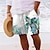 tanie Spodenki surfingowe-żółw morski życie morskie męski kurort spodenki planszowe z nadrukiem 3D spodenki kąpielowe kąpielówki kieszonkowy sznurek z siatkową podszewką komfort oddychający krótki aloha styl hawajski wakacje
