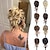 cheap Chignons-Messy Bun Hair Piece for Women with Claw Clip Hair Extensions Platinum Blonde BunCurly Wavy Hair Bun Clip in Claw Chignon Ponytail Hairpieces with Long Beard Tousled