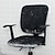 tanie Pokrowce na krzesło biurowe-Aksamitny pokrowiec na krzesło biurowe na biurko komputerowe pokrowce na krzesła rozciągliwy spandeks przeciwkurzowy uniwersalny dzielony obrotowy fotel obrotowy narzuty zestaw 2 szt., prezent