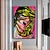 billige Portrætter-håndlavet oliemaleri akryl lærred vægkunst dekoration pop art jomfru ansigtskniv tegning til boligindretning rullet rammeløs ustrakt maleri