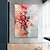 Χαμηλού Κόστους Πίνακες με Λουλούδια/Φυτά-κόκκινο τριαντάφυλλο ελαιογραφία χειροποίητη αφηρημένη ζωγραφική λουλουδιών ζωγραφισμένη στο χέρι πολύχρωμη ζωγραφική με λουλούδια σε καμβά μεγάλο έργο τέχνης τοπίου για το σπίτι στον τοίχο &amp;