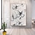 ieftine Picturi cu Animale-pictat alb-negru fluture pictura texturată cuțit de paletă opera de artă fluture pictură animală texturată modernă decor de perete sufragerie decor acasă cadru întins gata de agățat