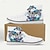 abordables Chaussures à imprimé graphique-Femme Basket Imprimer des chaussures Chaussures d&#039;impression Grandes Tailles du quotidien Créatures de la mer Talon Plat Vacances Classique Décontractées Toile Lacet Blanche