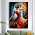 זול ציורי אנשים-שמלה אדומה בוהקת צבועה ביד בלט ילדה רוקדת אמנות ציור שמן ציורי בד ציורי קיר אמנות תמונות לסלון מתנות לעיצוב הבית (ללא מסגרת)