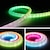 baratos Iluminação Neon LED-ws2811 tecido silicone neon led tira de luz 12mm 360 graus controlador de malha circular rgb nylon flexível cor sonhadora corda luz quarto decoração interna e externa dc5v