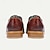 baratos Sapatos Oxford para Homem-Sapatos de vestido masculino vermelho marrom floral bordado couro italiano de grão integral oxfords antiderrapante rendas