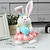 billige Baby &amp; Kids&#039; Night Lights-påske stående kanin leke tegneserie søt egg gulrot glødende kanin desktop ornament