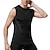 billiga Gym-toppar-Herr Linne Fitness Tank Stridsvagn Undertröjor Rund hals Ärmlös Gym Sport Ledigt / vardag Andningsfunktion Mjukt Färgblock Blå Ljusgrå Sportkläder Polyester Mode Grundläggande