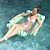 economico festa estiva hawaiana-fila galleggiante gonfiabile in pvc in piscina pieghevole in tessuto a rete d&#039;acqua amaca a righe poltrona per divertimenti per adulti letto galleggiante