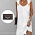 Χαμηλού Κόστους Γυναικεία-Γυναικεία Αντιστοίχιση σετ Καθημερινό φόρεμα Λευκό φόρεμα Αμάνικο φόρεμα Καλοκαιρινό φόρεμα Απλό φόρεμα Τσάντα Εξοπλισμός 2 τεμ Μοντέρνα Πάρτι Σκέτο Γάμου Αμάνικο Καλοκαίρι Άνοιξη Λαιμόκοψη V Πλισέ