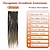 preiswerte Haare häkeln-Paraglame 24 Zoll ombre honigblonde Dreadlock-Verlängerungen, einseitige synthetische geflochtene Dreadlocks, gefälschte Dread-Verlängerungen für Frauen