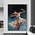 tanie Obrazy z ludźmi-ręcznie malowana duża baletowa sztuka ścienna balerina dzieła sztuki tancerz obraz olejny na płótnie ręcznie robiona baletowa dekoracja ścienna oryginalna dziewczyna tancerz malarstwo ścienne ozdoby