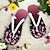 cheap Graphic Print Shoes-Women&#039;s Slippers Flip-Flops Print Shoes Flip-Flops Beach Slippers Daily Vacation Travel Floral Gradient Color Flat Heel Vacation Fashion Casual Polyester Yellow Pink Blue