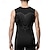 billiga Gym-toppar-Herr Linne Fitness Tank Stridsvagn Undertröjor Rund hals Ärmlös Gym Sport Ledigt / vardag Andningsfunktion Mjukt Färgblock Blå Ljusgrå Sportkläder Polyester Mode Grundläggande