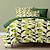 olcso exkluzív dizájn-zöld levelek mintás paplanhuzat garnitúra puha 3 részes luxus pamut ágyneműgarnitúra lakberendezési ajándék iker teljes king queen méretű paplanhuzat