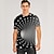billiga T-shirts med 3D-tryck till herrar-Herr T-shirt T-shirts Grafisk 3D Print Rund hals Svartvit Svart 1 # Svart Purpur 3D-tryck Dagligen Kortärmad Mönster Kläder drivna Grundläggande