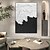 cheap Landscape Paintings-Black textured oil painting handmade wall art Black and white Abstract art Bpainting Black and white Painting Black and white 3D textured wall art ready to hang or canvas