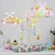 levne Velikonoční dekorace-velikonoční dekorace, dřevěný dopis zajíčka na dřevěný stůl, domácí dekorace velikonoční znamení, velikonoční dřevěné ozdoby na dárek, stůl, domov, kancelář, výzdoba potřeb na párty