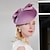 billiga Partyhatt-pannband hattar huvudbonad fiber fat hatt topp hatt bröllop tefest elegant bröllop med fjäder bowknot huvudbonader huvudbonader