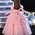 cheap Party Dresses-Kids Girls&#039; Party Dress Solid Color Sleeveless Performance Wedding Mesh Princess Sweet Mesh Mid-Calf Sheath Dress Tulle Dress Flower Girl&#039;s Dress Summer Spring Fall 2-12 Years Pink