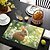billige Placemats &amp; Coasters &amp; Trivets-1 stk kanin dekkematte bordmatte 12x18 tommers bordmatte for festkjøkken spisedekorasjon
