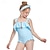 tanie Dzieci-Strój kąpielowy dla malucha dla dzieci dziewczynek letni jednoczęściowy jednoczęściowy strój kąpielowy z nadrukiem w kokardkę z pływakiem na ramieniu&amp;amp; pompa