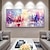 cheap Abstract Paintings-Handmade Oil Painting  Canvas wall Art Decoration  Abstract Knife Painting  Landscape Purple For Home Decor Rolled Frameless Unstretched Painting