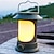 お買い得  懐中電灯＆キャンプライト-LED レトロキャンプランタン屋外吊り下げ式テントライトソーラー充電式キャンプライト